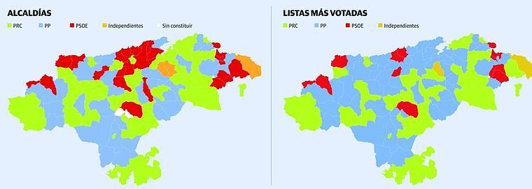 El pacto PRC-PSOE arrebata el poder local al PP