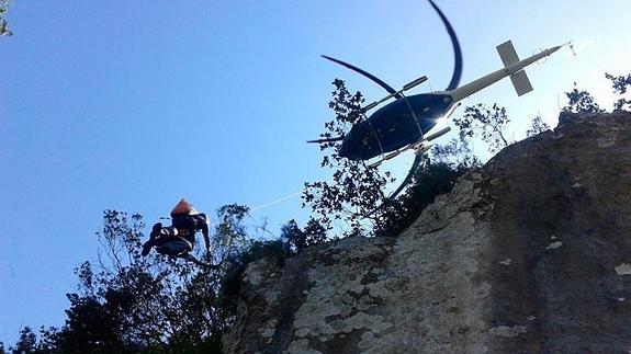 Rescatado un montañero en la Vía Ferrata de La Hermida