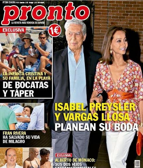 ¿Suenan campanas de boda para Isabel Preysler y Mario Vargas Llosa?