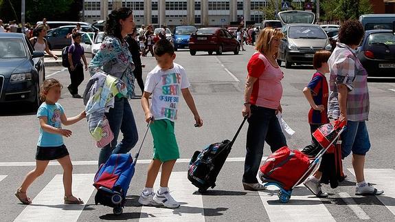 Un "camino seguro" para ir al colegio