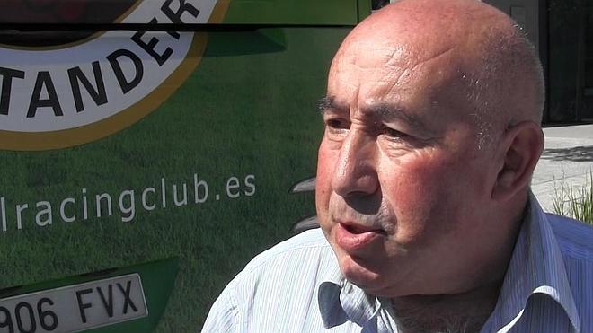 Los aficionados del Racing en Tafalla
