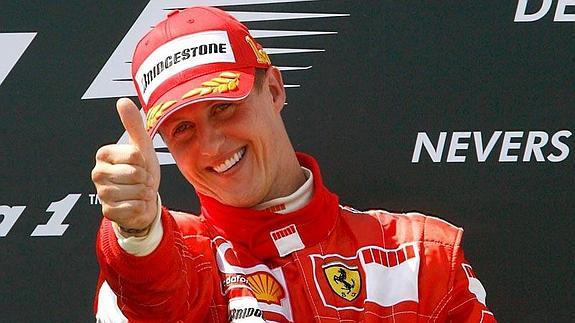 Michael Schumacher pesa menos de 45 kilos