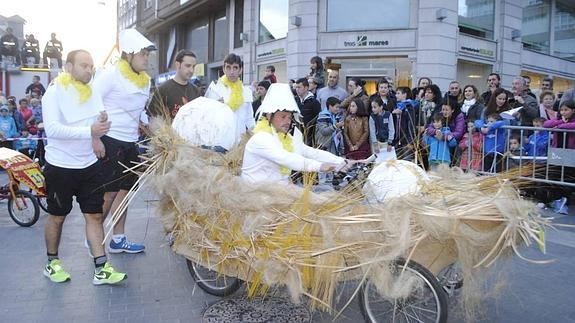 Los campurrianos compiten a pedales