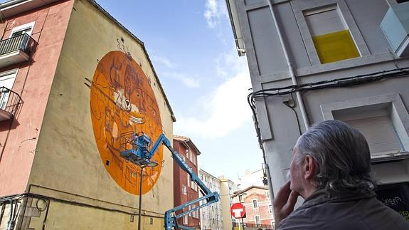 El arte urbano de Dulk deja su huella en Santander