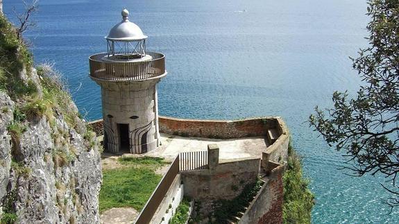 El Monte de Santoña, los fuertes y el Faro del Caballo