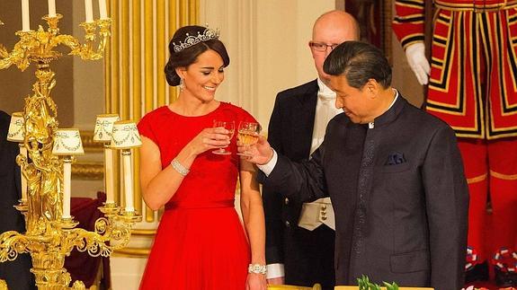 La primera cena de Estado de Kate Middleton