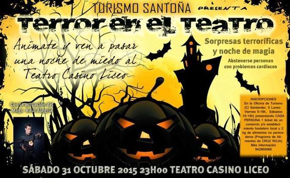 Santoña organiza una 'Noche de terror' en el Teatro Liceo