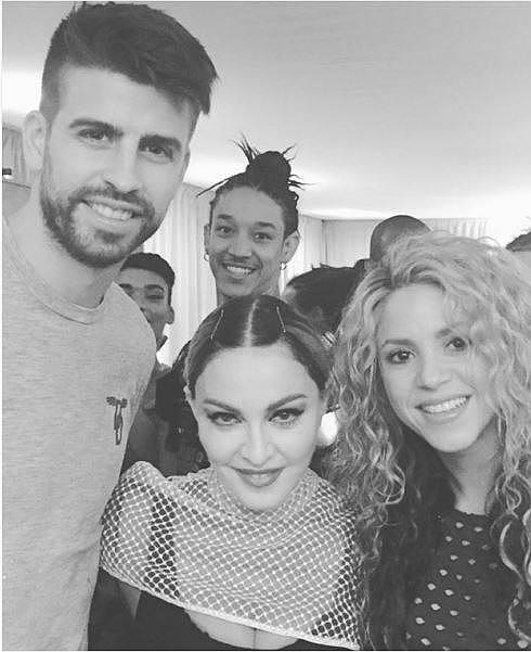 Shakira y Piqué, fans de Madonna en Barcelona