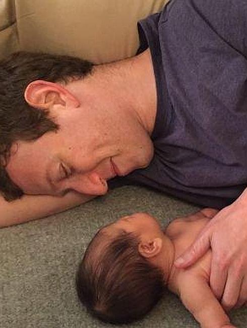 Zuckerberg presume de su hija en Facebook