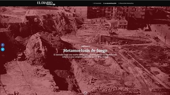 La web de EL DIARIO lanza mañana un especial multimedia del incendio