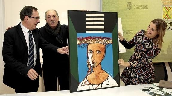 Orallo dona su obra 'Mujer cabeza dos' al Ayuntamiento