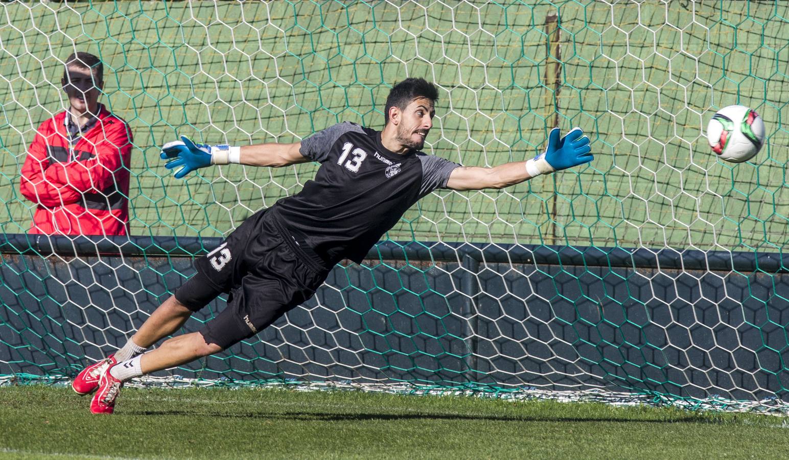 Accidentado entrenamiento en La Albericia