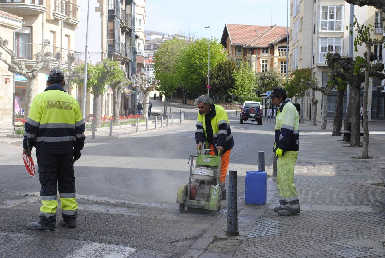 Reinosa comienza la campaña para reparar los viales de la ciudad y eliminar los baches