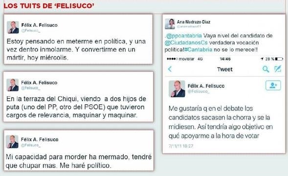 Los viejos tuits de 'Felisuco' incendian las redes sociales