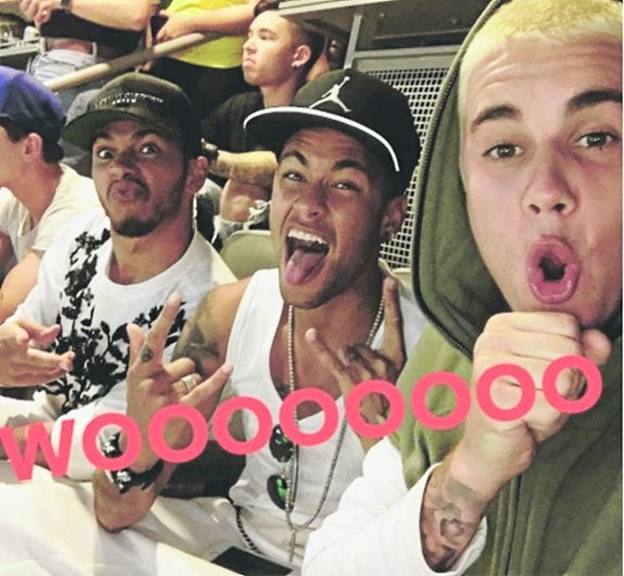 La gran amistad de Neymar y Justin Bieber