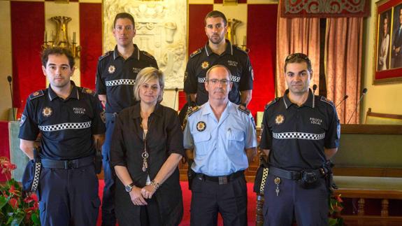 Cuatro agentes de Policía Local toman posesión como funcionarios de carrera