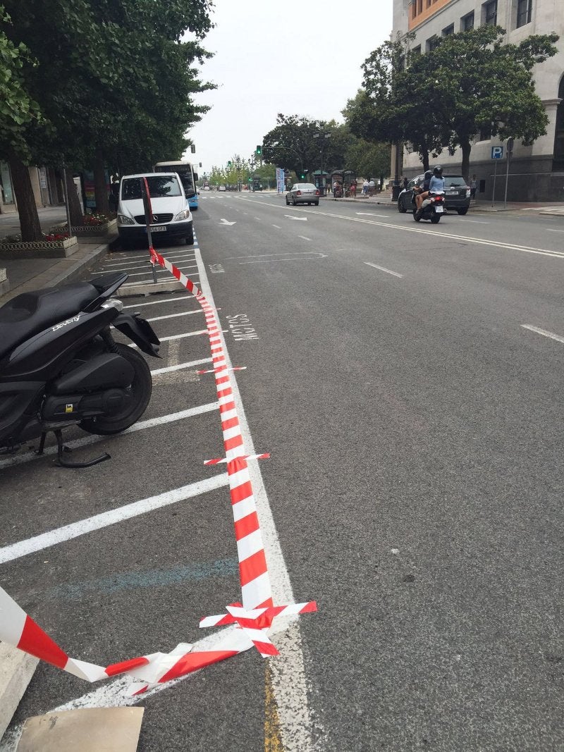 Un accidente colapsa el centro de Santander