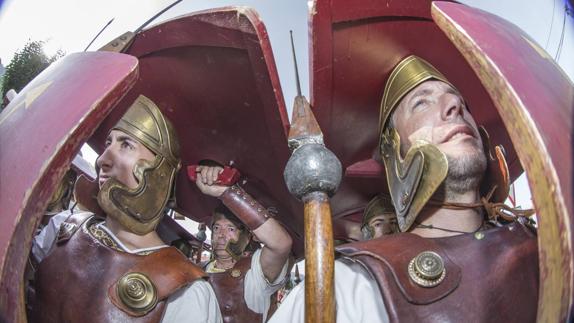 Los romanos sellan la paz en Los Corrales