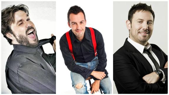 Trío de cómicos en Santander