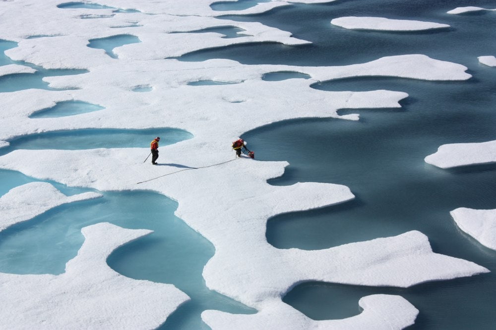 Un nuevo mínimo histórico para la superficie del hielo del Ártico