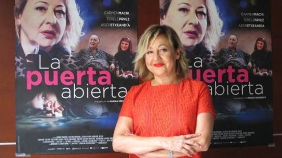 Carmen Machi presenta en la Filmoteca su última película, 'La puerta abierta'