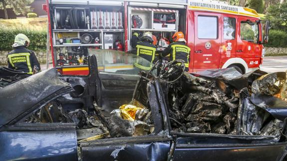 "Intentábamos sacarlo pero el fuego era imparable"