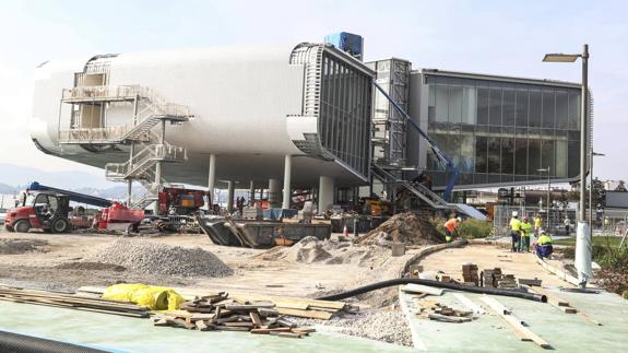 El final de las obras del Centro Botín, tras acelerarse en verano, se fija en octubre