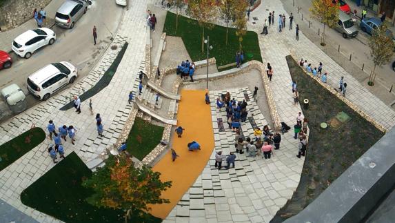 La nueva imagen de la Plaza de la Leña