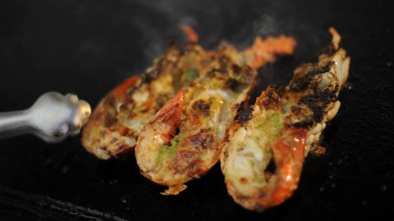 La langosta reina en Isla