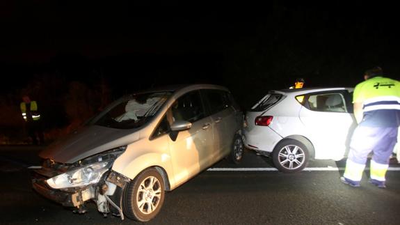 Una mujer resulta herida leve tras sufrir un accidente en la autovía A-67, a la altura de Mogro