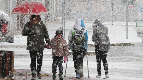 Nieva en Reinosa