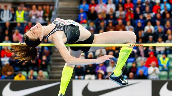 Ruth Beitia, tercera en Cottbus con 1,92