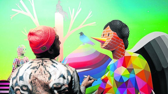 El ‘Lost Olympus’ de Okuda llega el jueves a la galería StolenSpace de Londres