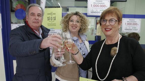 "Estamos muy contentos, ahora a ver si repartimos los 15 millones del sorteo de San Valentín"