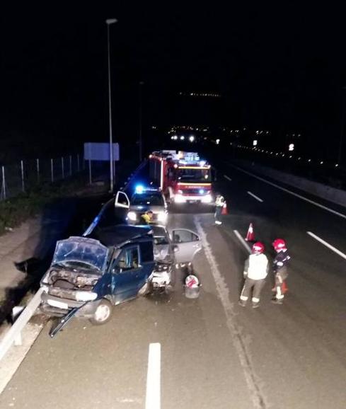 Un herido grave tras una colisión por alcance en la A-67 a la altura de Molledo