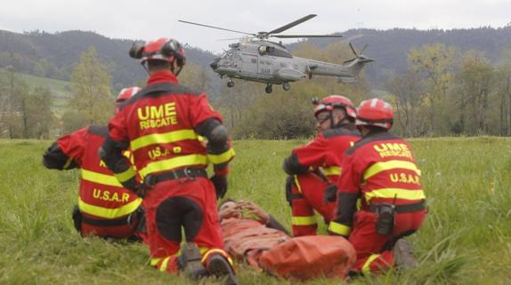 El Ejército toma el mando en el segundo día de simulacro en Cantabria