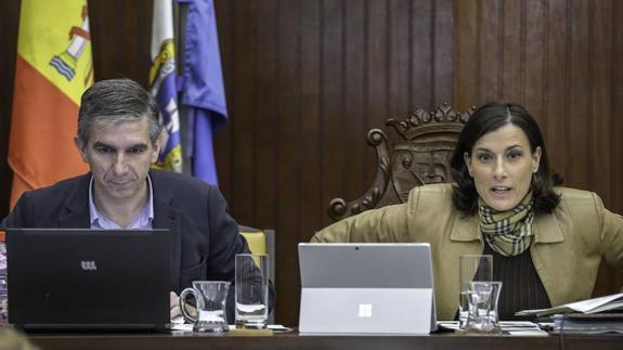 La abstención de Ciudadanos permite a la alcaldesa salvar la petición de su dimisión