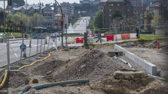 El intercambiador del Metro-TUS ya se deja ver junto a los Campos de Sport