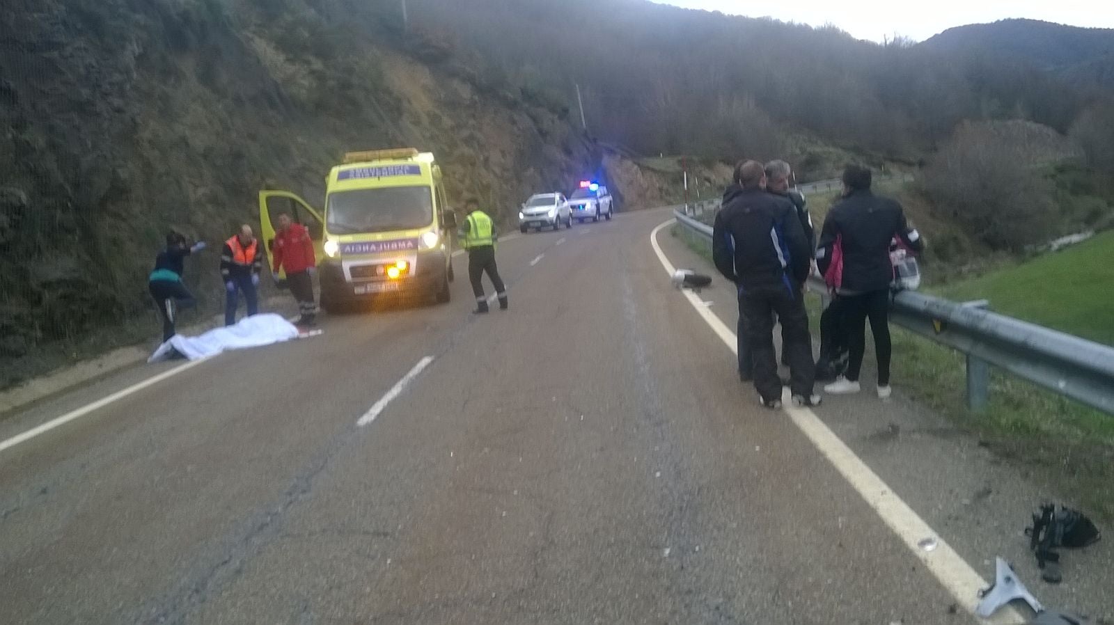 Muere un motorista cántabro de 37 años en un accidente en León