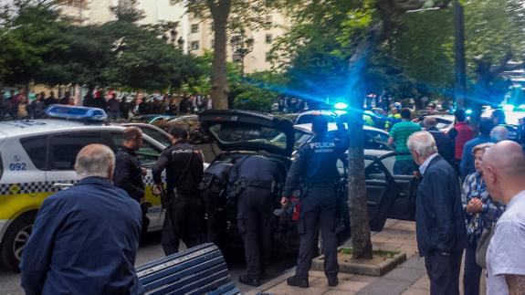 Espectacular persecución policial en pleno centro de Santander