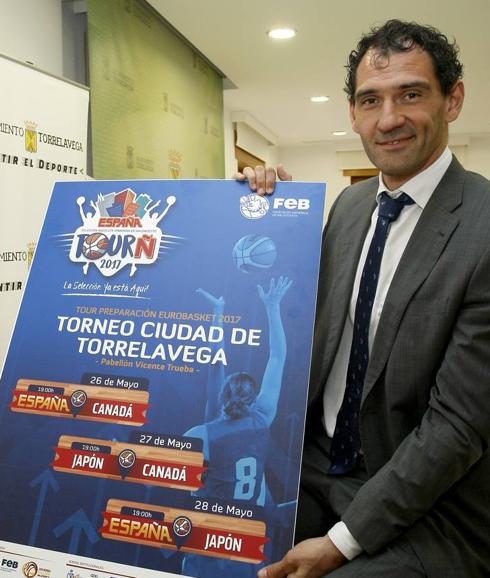 Garbajosa presenta en Torrelavega el torneo de preparación de la selección femenina